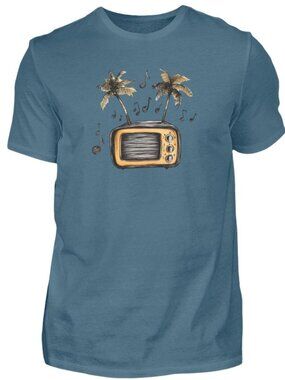 Vintage Music Radio T-Shirt 📻🎶 | Oldschool Minimalist Graphic Tee